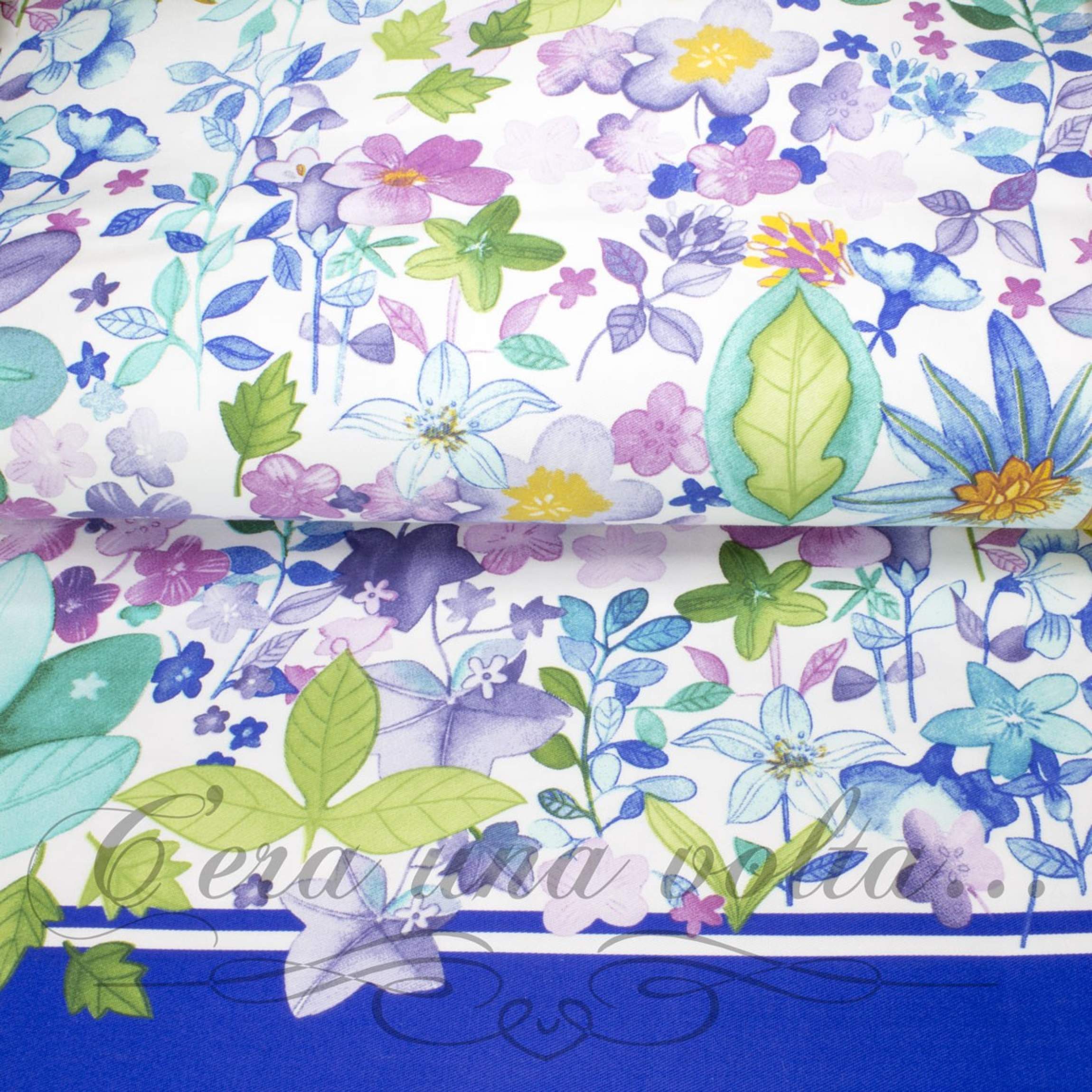 Nastro in tessuto colorato con stampa floreale (16.11.46) - Art From Italy