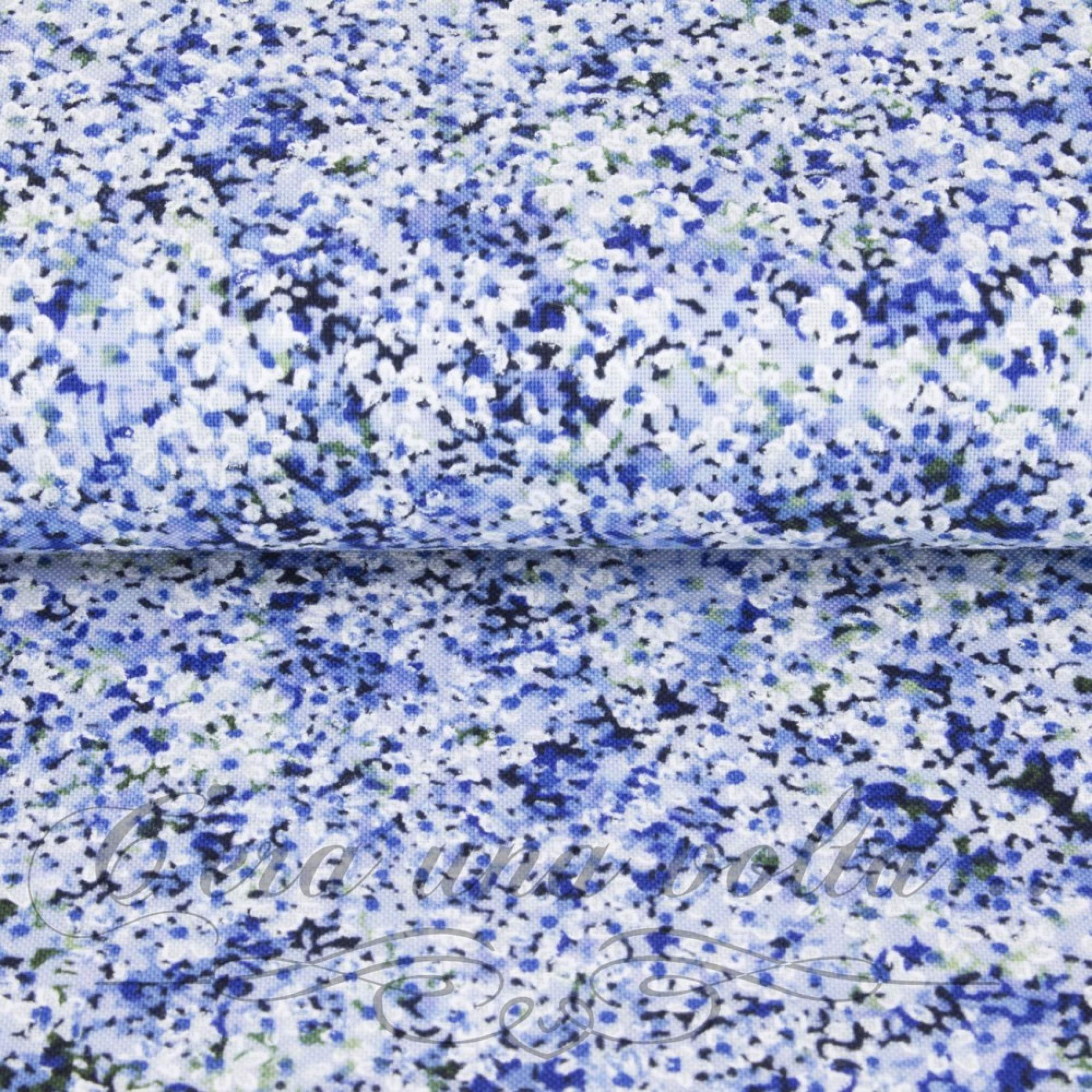 Cotonine americane a fiorellini Blu