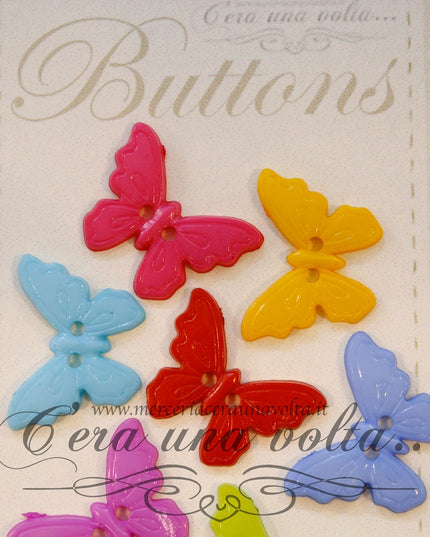 10 pz Bottoni a forma di farfalla