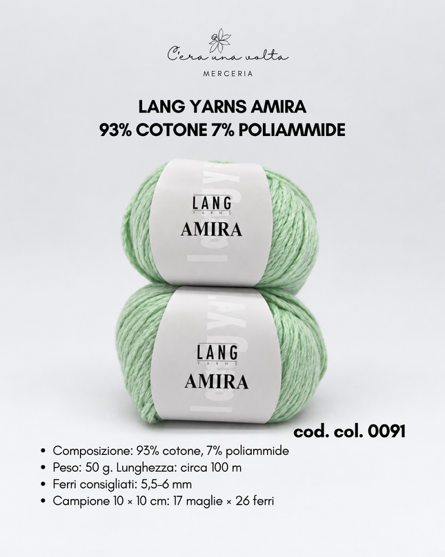Lang Yarns Amira in cotone – 50 g