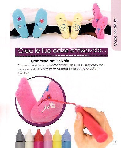 Penna per calzini antiscivolo