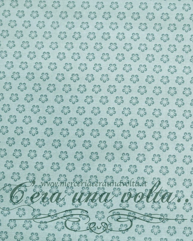 Tessuto Giapponese Flower Verde Greenery