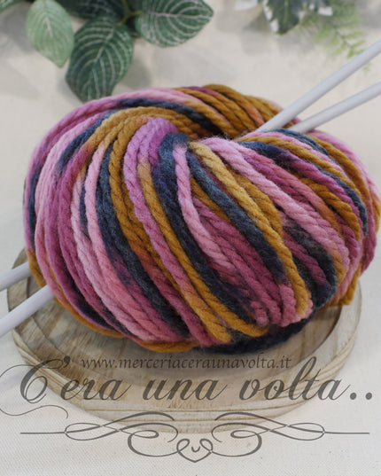 Lana Aran Sfumata Frutti di Bosco