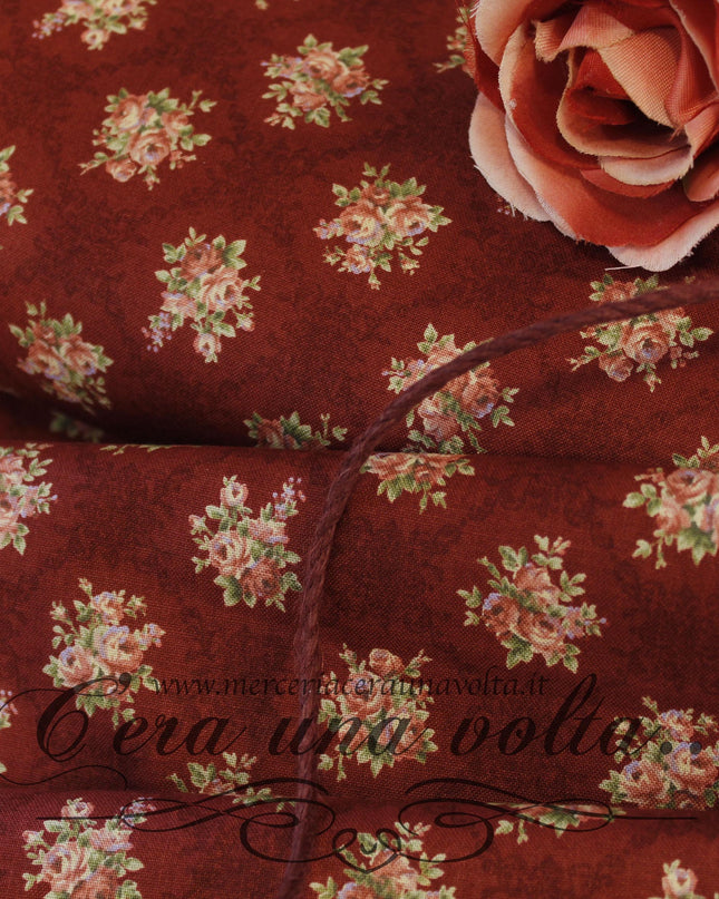 Tessuto Bouquet de fleurs Purple