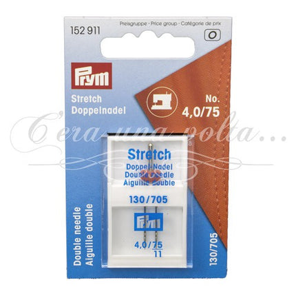 Ago gemello stretch per macchina da cucire  4,0/75