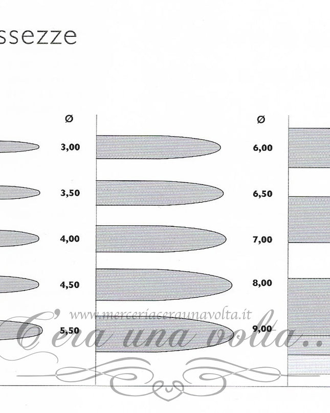 Ferri per maglia in alluminio Misure da MM 2 a MM 7