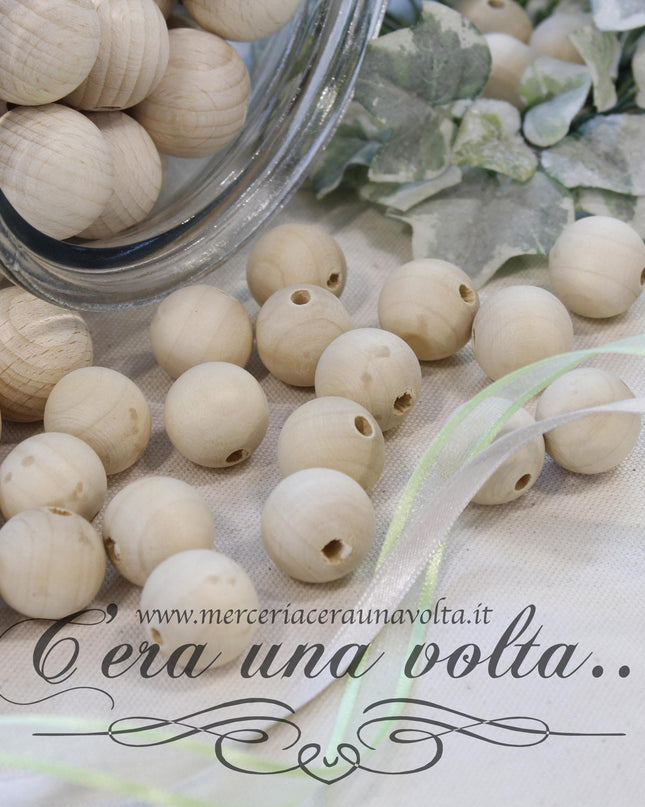 Perle, sfere in legno cm 2