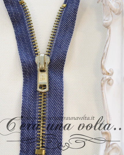 Zip metallo da cm 14 a cm 16