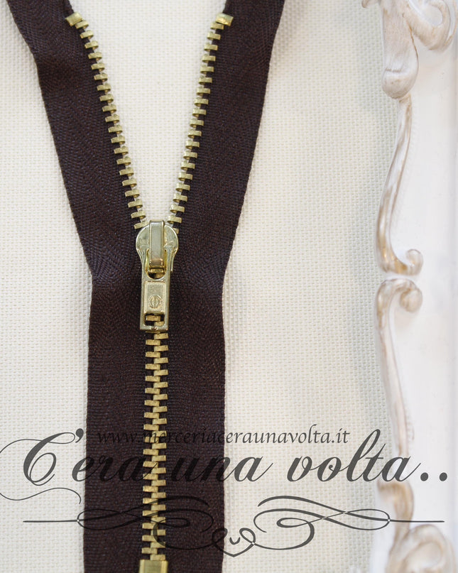 Zip metallo da cm 14 a cm 16