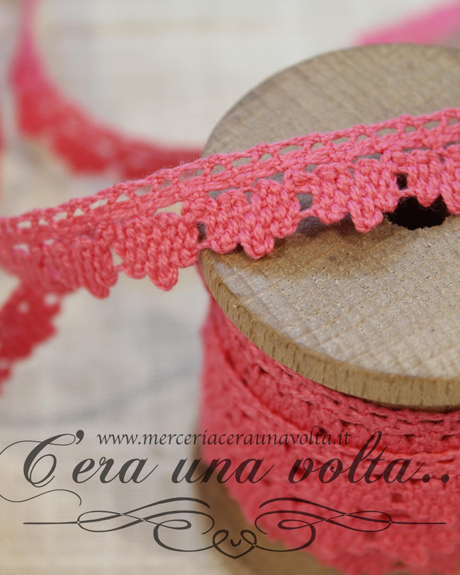 Pizzo in cotone colorato