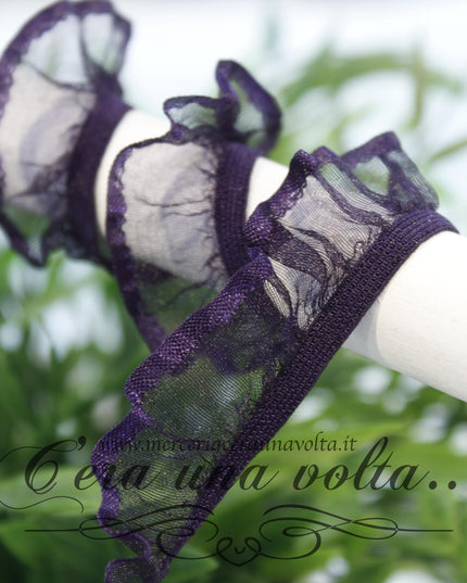 Pizzo in organza colorato