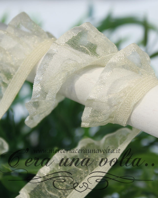 Pizzo in organza colorato