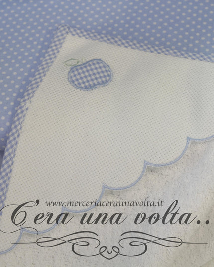 Asciugamano asilo mela Azzurro