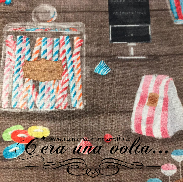 Tessuto in cotone candies