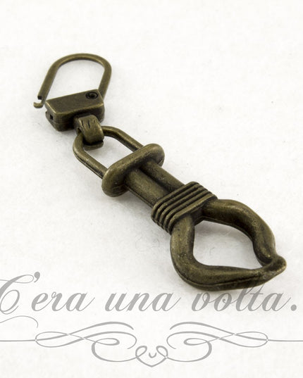 Tiretto cerniera bronzato