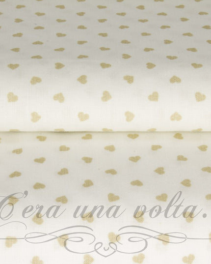 Cm 220 x cm 60 Scampolo Tessuto in cotone a Cuori