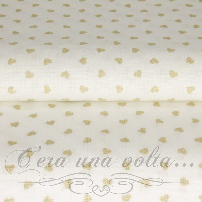 Cm 220 x cm 60 Scampolo Tessuto in cotone a Cuori