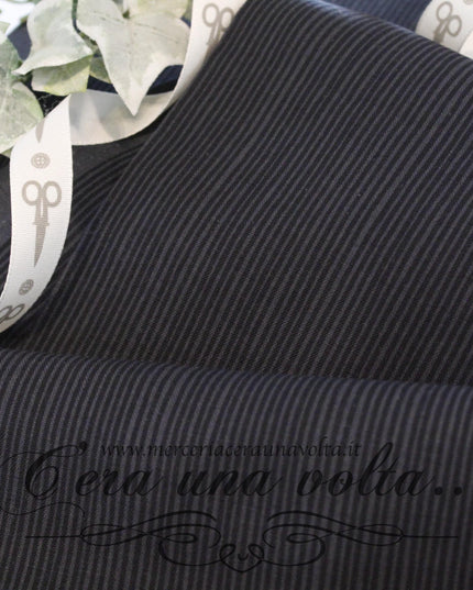 Tessuto Giapponese Twist Nero