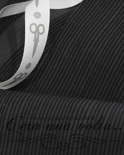 Tessuto Giapponese Twist Nero