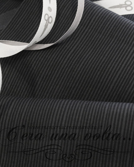 Tessuto Giapponese Twist Nero