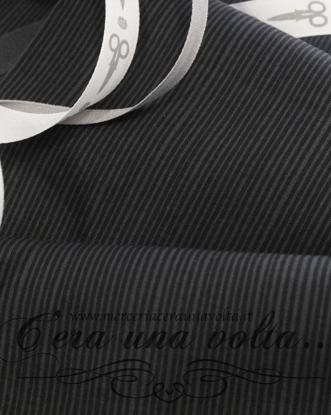 Tessuto Giapponese Twist Nero