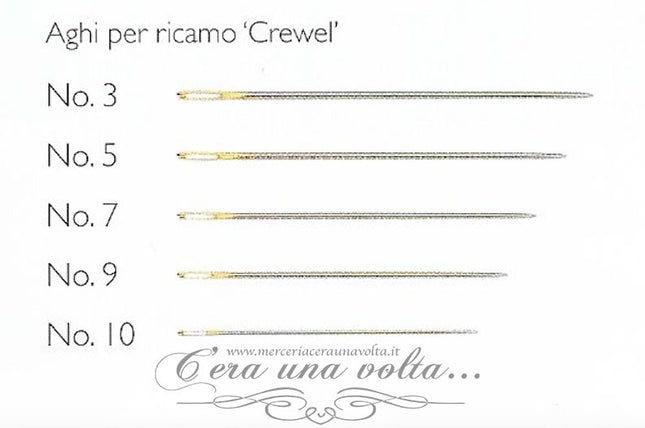Aghi misti con punta e cruna allungata