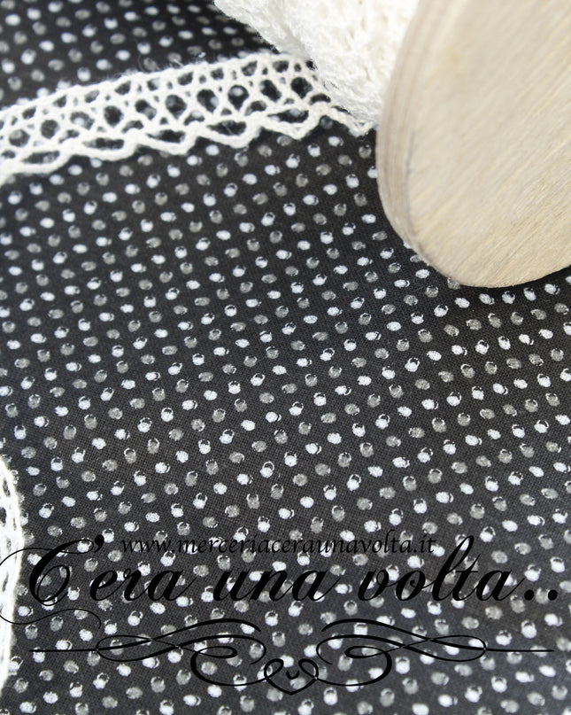 Tessuto in cotone Pois