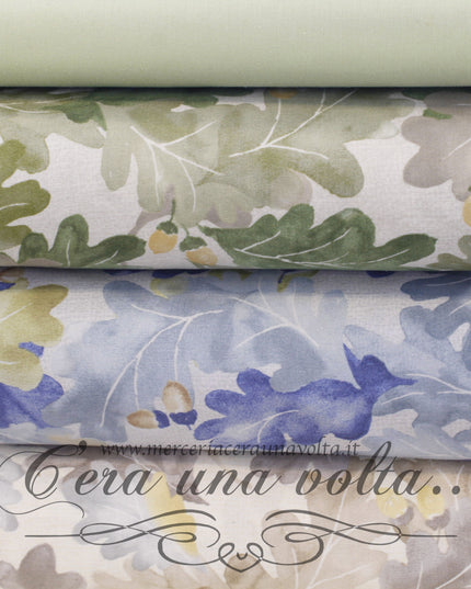 Set 8 Pz Fat Quarter Leaves and Acorns