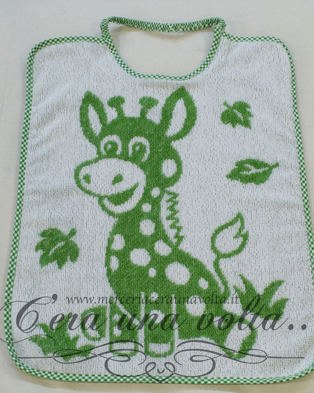 Bavaglino asilo con elastico giraffe