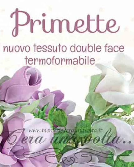 Tessuto Primette Lilla/Latte