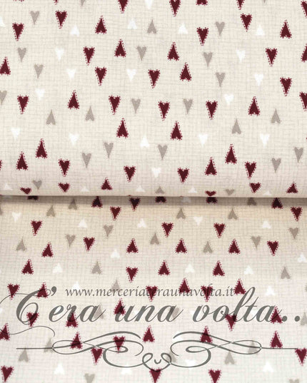 Tessuto in cotone Cuori