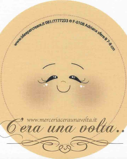 Viso stampato su tessuto Adriana