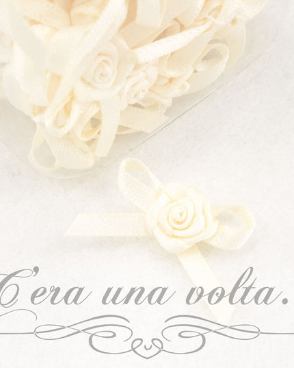 Fiocco raso con rosellina