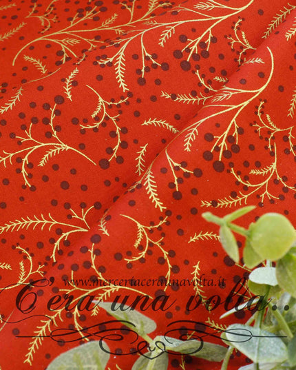 Tessuto in cotone Leaves