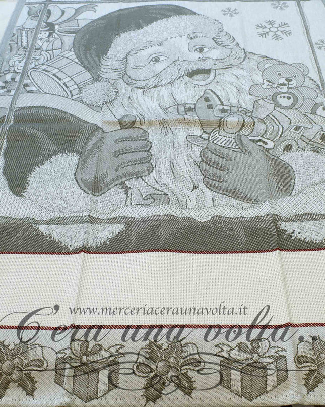 Strofinaccio Babbo Natale Tortora