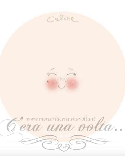 Viso stampato su tessuto Celine