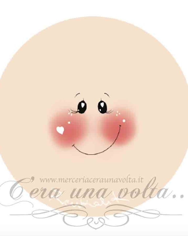 Viso stampato su tessuto Lovely