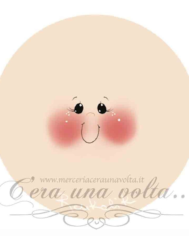 Viso stampato su tessuto Baby