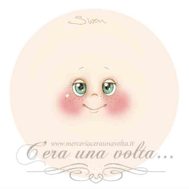 Viso stampato su tessuto Swen