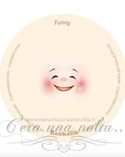 Viso stampato su tessuto Funny