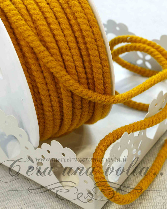 Cordone ritorto in cotone opaco