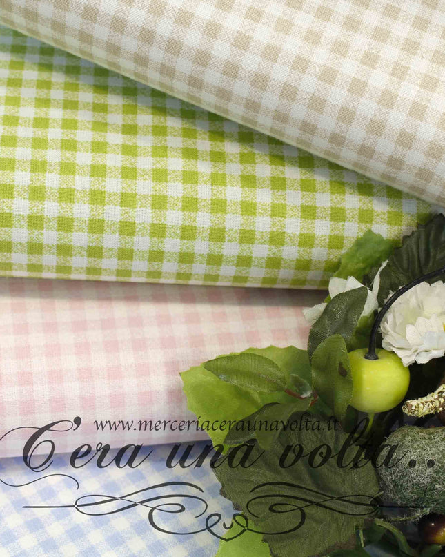 Tessuto Fantasia Vichy