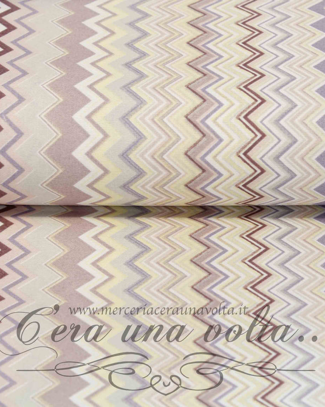 Tessuto in cotone Zig Zag