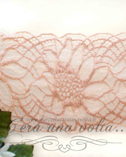 Pizzo tramezzo Sunflowers elasticizzato