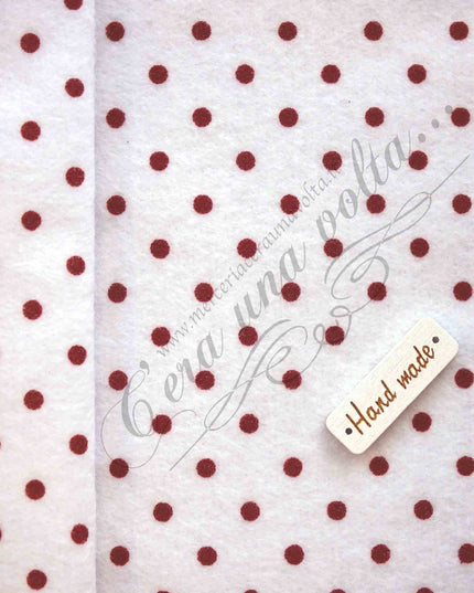 90 x 50cm Pannolenci stampato a pois