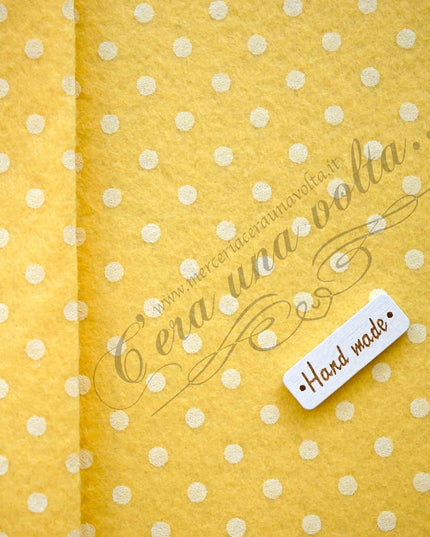 90 x 50cm Pannolenci stampato a pois