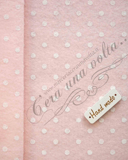 90 x 50cm Pannolenci stampato a pois