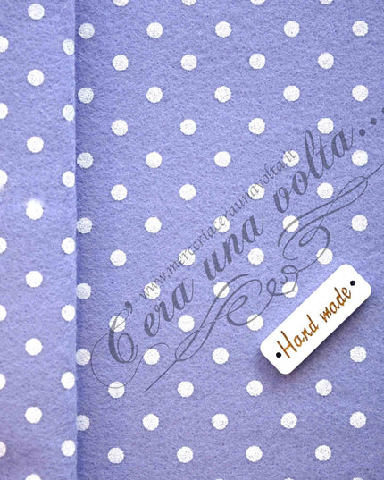 90 x 50cm Pannolenci stampato a pois