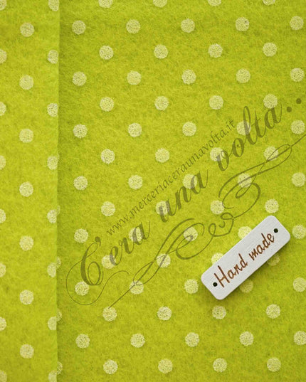 90 x 50cm Pannolenci stampato a pois
