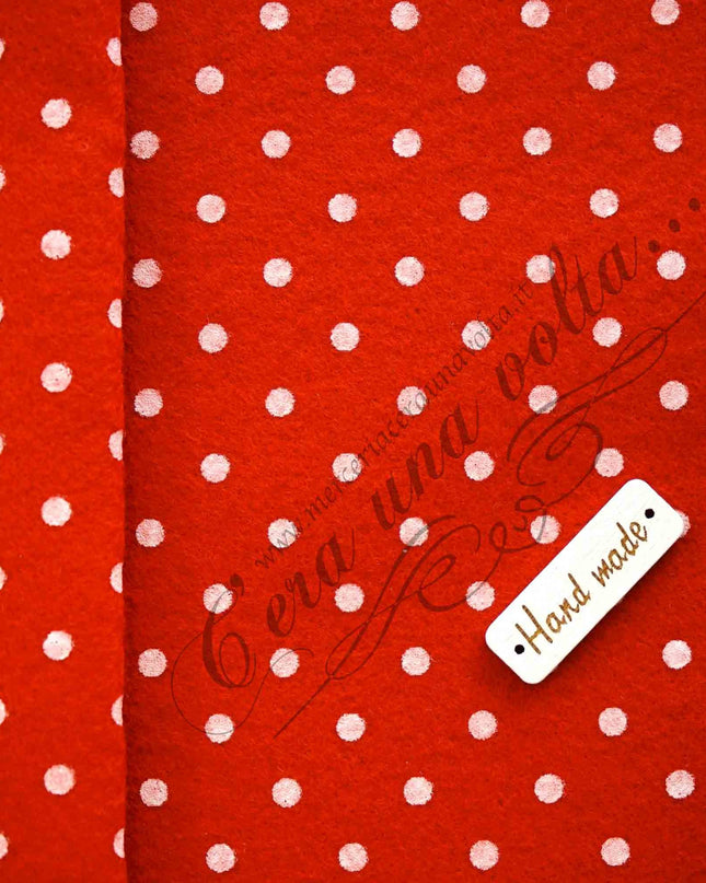 90 x 50cm Pannolenci stampato a pois
